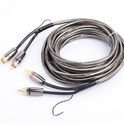 China Hot Selling Car Audio Braided RCA Audio Cable for sale