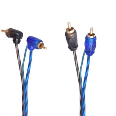 China High RCA Professional RCA Cable With Ground Wire For Car Amplifier for sale