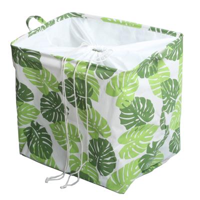 China Folding Home Use Customized Folding Woven Fabric Baskets For Storage Cloth for sale