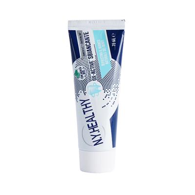 China Whitening Oral Free Sample Herbal Toothpaste Cool Mint Whiten Teeth 75ML Organic For Travel Private Label for sale