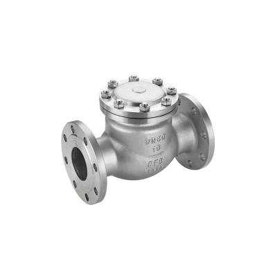 China General Vertical And Horizontal One Way Flange 304 Swing Check Valve Stainless Steel Check Valve for sale