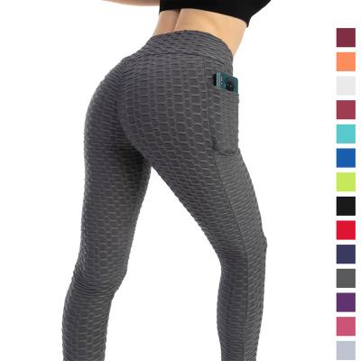 China Customs Service Breathable Elasticity Seamless Gaiters With Pocket Booty Lift Hip Plus Size Women's Gaiters for sale