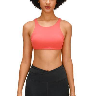 China 2022 New Backless Cross Backless Yoga Bra Round Neck Breathable Custom Sports Underwear Women Sports Bra for sale