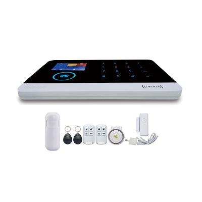 China Secuirty A4 Wired 99 Zones 100 Wireless Remote Control Home Alarm Systems Support SOS PIR Motion SMS Detectors Zones and APP GSM+WIFI Alert for sale