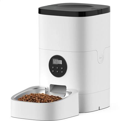 China Online Wholesale Stocked Finely Processed Automatic Pet Food Dispenser Dog Cat Feeder For Sale for sale