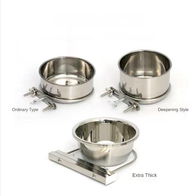 China Sustainable Stainless Steel Dog Food Bowl, Anti-Spill Hanging Stainless Steel Pet Food Bowl for Cats and Dogs to Trink Water for sale