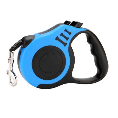 China Dogs Explosion Proof Chained Retractable Flexible Training Lead Leash Dog Lead With Anti-Slip Handle for sale