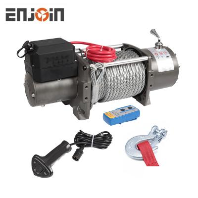 China ATV/UTV BUG 13000lbs 12v Electric Remote Control Car Winch With Wire Rope for sale