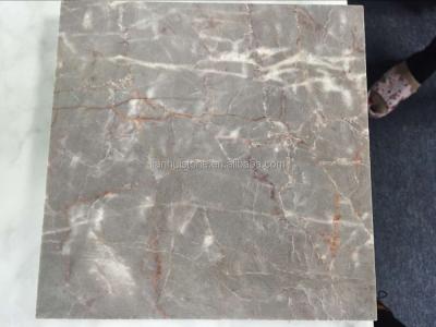 China Dark Gray Marble With Red Vein Sunny Gray Polished Marble Floor Tile Syc189 for sale