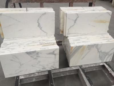 China Types of Marble Hot-selling Calacatta Italian Marble White Calacatta Thin Marble Tile for sale