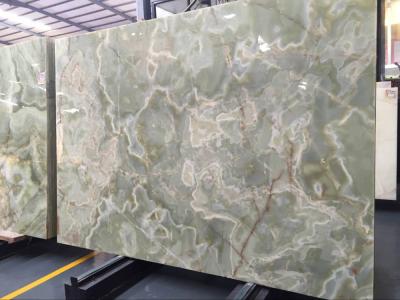 China Indoor and outdoor green onyx slab green onyx marble price, green onyx for sale