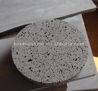 China basalt cooking lava stone, Hainan gray basalt kitchen accessory according to customer's requirement for sale