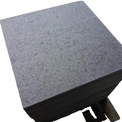 China Modern G684 Bullnose Edging Pool Tiles , Black Basalt Pool Facing for sale