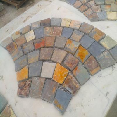 China Industrial Rustic Slate Propeller Shaped Paver, Cheap Paver, Chinese Paver for sale