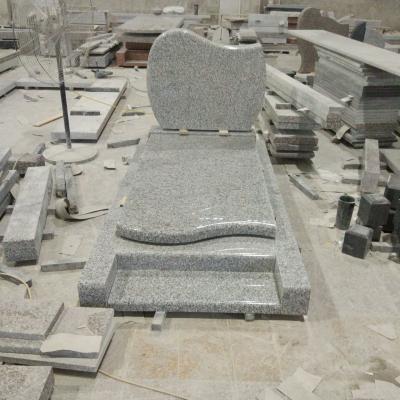 China Mateiral Wholesale Price G603 Granite Headstone Headstone Headstone Natural Light Gray Poland Style for sale