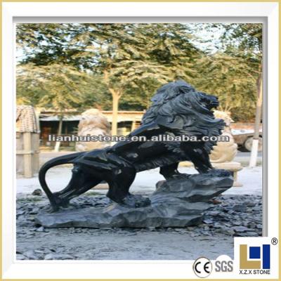 China Western natural marble stone carving lion statue and other animal sculptures customized in size for sale