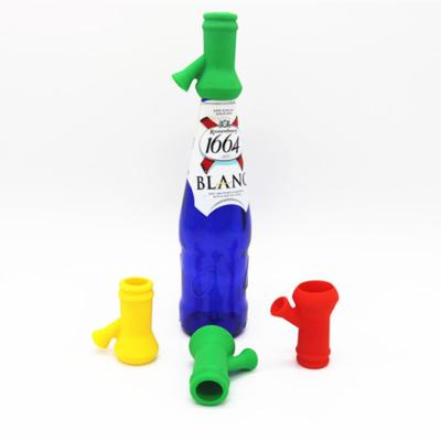 China Beautiful Colorful Fast Shipping Portable Silicone Beer Blower, Puff For Beer, Drinks, Make Beer Flow Easy for sale