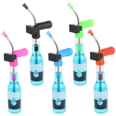 China Beautiful Colorful Type LED Timer Snorkel , LongPartner Bend Blast Of Beer With Timer for sale