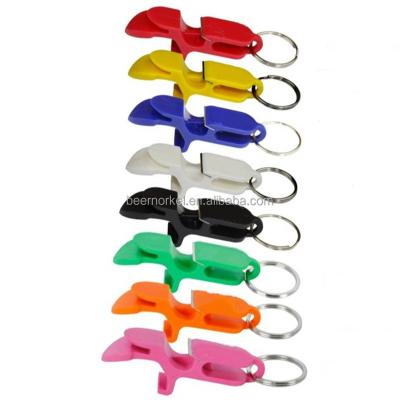 China Plastic Retailer Party Supplier ABS Beer Bottle Shotgun Opener Tool 3 in 1 Main Beer Chain Opener for sale