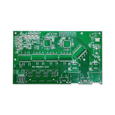 China Wanglink Manufacturer Customized FR4 PCB Prototype Green FR-4 8GE Uplink POE+2GE+2 SFP POE PCB Board WG-10GE2GFX_V2.01 for sale