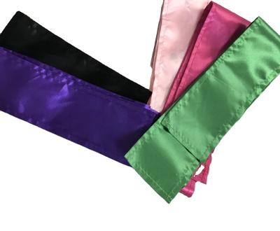 China Custom Polyester Satin Silk Scarf Headband Protect Your Lace Edges for sale