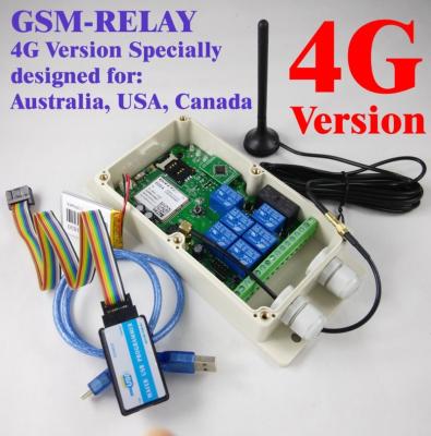 China GSM-RELAY universal remote control box (4G version, large seven relay GSM output) for sale