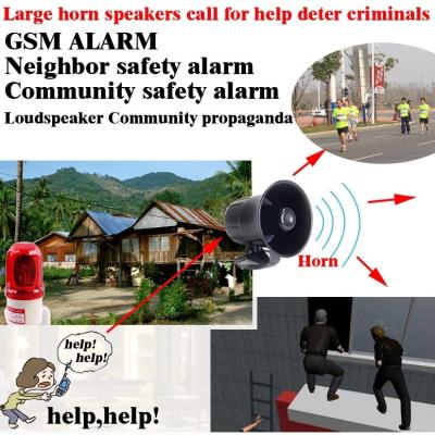 China Neighbor GSM SMS Personal Community Security Box /GSM Public Security System With Propaganda Horn Voice Alarm for sale