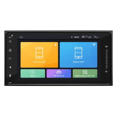 China Factory Supply Hot Sales 2 Din 7169 Car Android GPS Navigation Android 7.1 1+16GB Wifi BT GPS Car Player for sale