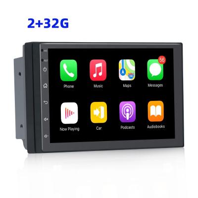 China Factory Supply 1024*600 Resolution 7 Inch 2+32G Auto Radio Automotive Auto Radio 2Din Digital Car Stereo for sale