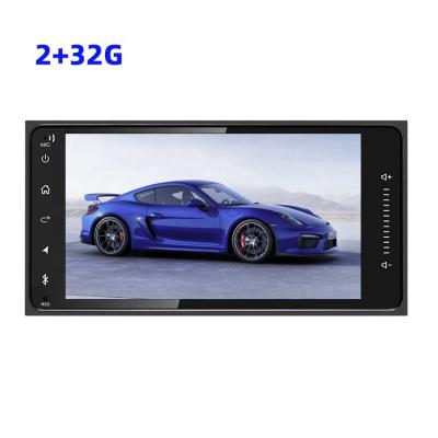 China Best Selling 7Inch 2+32Gb Automotive Dashboard 2 Din Game Music Fm AM Gps Usb For Toyota Double Din Auto Car Stereo for sale