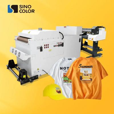 China Garment Shops Newest 60cm Cheap Two i3200 Direct 2400dpi DTF High Speed ​​Digital Inkjet Printers Straight To Film With Heat Press For T Shirt for sale