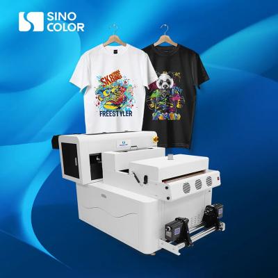 China Garment Shops Hot Digital PET Film 40cm Dual i1600 Heads 2400dpi White Ink Circulation DTF Printer T-shirt Printing Machine for sale