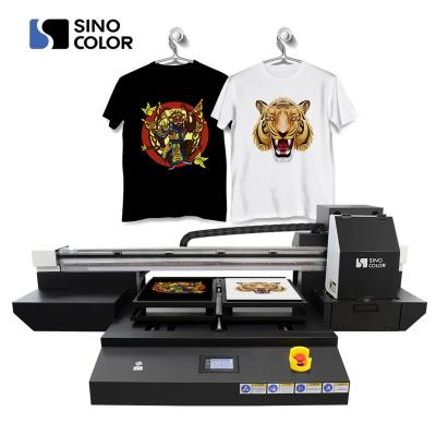 China Garment Shops New Design A2 Two i1600 Heads 2400dpi Automatic Dual Pallet Blast 3d Print DTG T-shirt Printer For Small Business for sale