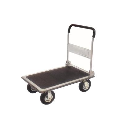 China Foldable Tools Factory Price 4 Wheel Trolley Platform Hand Cart for sale