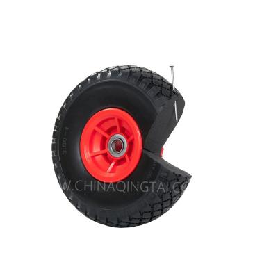 China All Terrain All Terrain 3.00-4 PU Alloy Rubber Wheelbarrow Wheel for sale