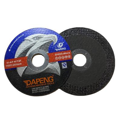 China DAPENG OEM 4.5 Inch  Flat Grinding Disc 115*1.2*22mm Abrasive Tools Hardware Tools Cutting for sale