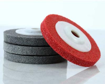 China 4inch 4.5inch Linyi Dapeng Non Woven Polishing Wheel Disc  For Metal SS Polishing for sale