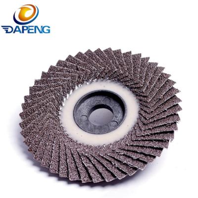 China 4Inch Vertical Flap Disc 40 Grit Aluminum Oxide Grinding Disks for sale