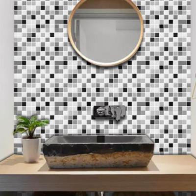 China Eco-friendly hotel bathroom toilet kitchen 3D mosaic stickers home wallpaper for sale