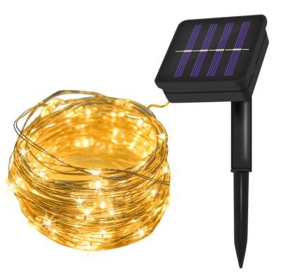 China Amazon Eco-friendly Warm Outdoor Balcony Garden Courtyard Led Copper Wire String Light for sale