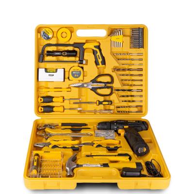 China Suitable for many occasions 85 pieces of lithium electric drill tool kit nail drill electric power tool box for woodworking for sale