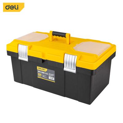 China Tool Storage Grocery Tools DL432023 20KG Heavy Duty Plastic Tool Case For Jobsite Portable Tool Storage Box for sale