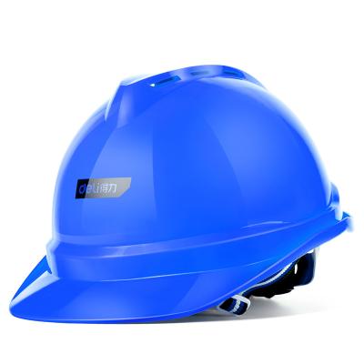 China Blue Hard Hat Site Construction Hard Hat Engineering Construction Hard Hat Safety Helmet Workers Safety Size Quality for sale