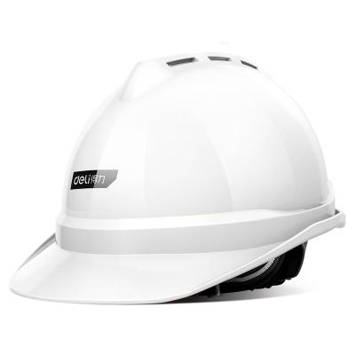 China ABS Construction Site Safety White Hard Hat Hard Hat Safety Products For Work-At-Waist And General Headwear Protection for sale