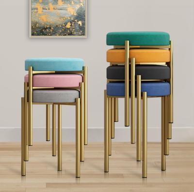 China (size) small round stool black blue yellow cheap adjustable color stool living room dining room furniture for sale