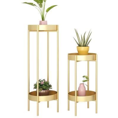 China Nordic Simple Modern Fashion Flower Stand Style Metallization Flower Shelves For Home for sale