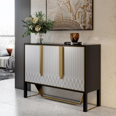 China 2 Door Black Living Room White Adjustable Metal Legs Wooden Sideboard Cabinet 2021 for sale