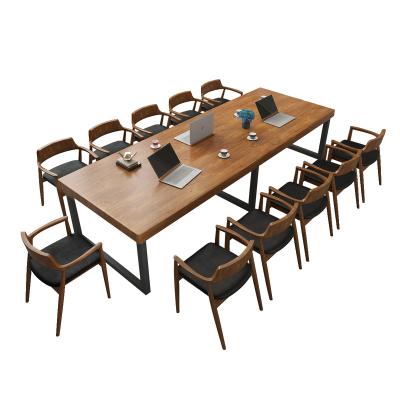 China Adjustable (Height) Chinese Style Long Wooden Tables Match Solid Wood Material Dining Table and 12 Chairs Chair for sale