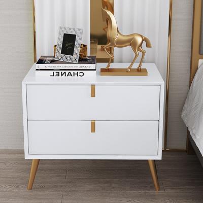 China (Size)Simple Design Furniture Bedroom Furniture Adjustable Modern Wooden Indoor Nightstand for sale