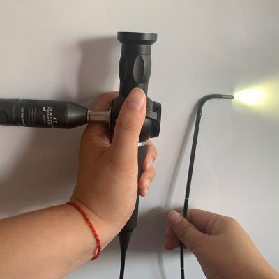 China PAN-TILT 4.0mm Camera Lens Flexible Optical Fiberscope with 1.0M Cable Two-Way Articulation Light Source for sale